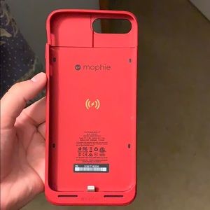 iPhone 7 Plus Red charging case. Mophie.